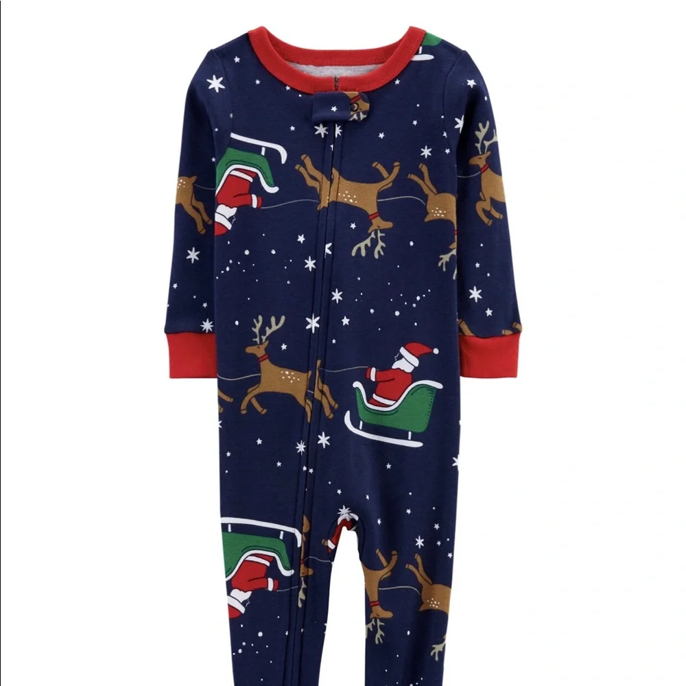 📌🆕 Carter’s • Reindeer • Snug fit • Footie • Pajamas
